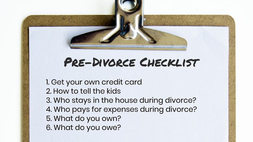 Pre-Divorce Checklist